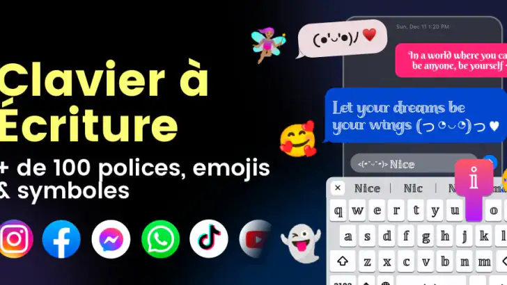 Fonts: Clavier à Écriture feature graphic