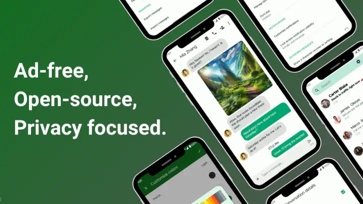 Fossify Messages feature graphic
