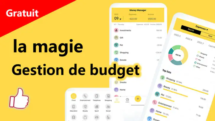Gestion budget et dépenses feature graphic