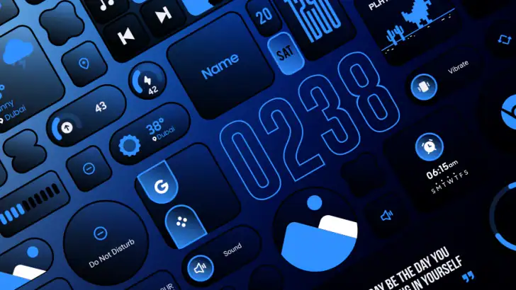 Glass Widgets Pro feature graphic