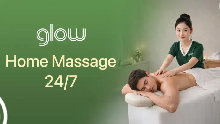 Glow - Massage & Spa 24/7 feature graphic