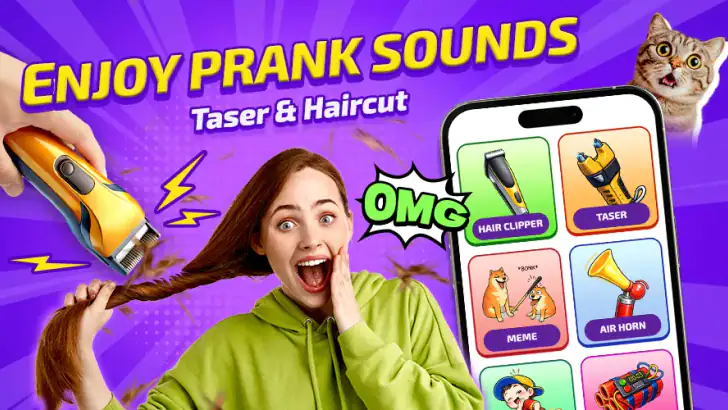 Haircut Prank: Taser & Fart feature graphic