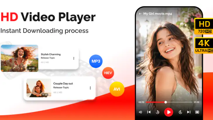 HD Video Player All Formats feature graphic