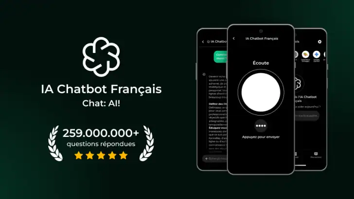 IA Chatbot Français・Chat: AI! feature graphic
