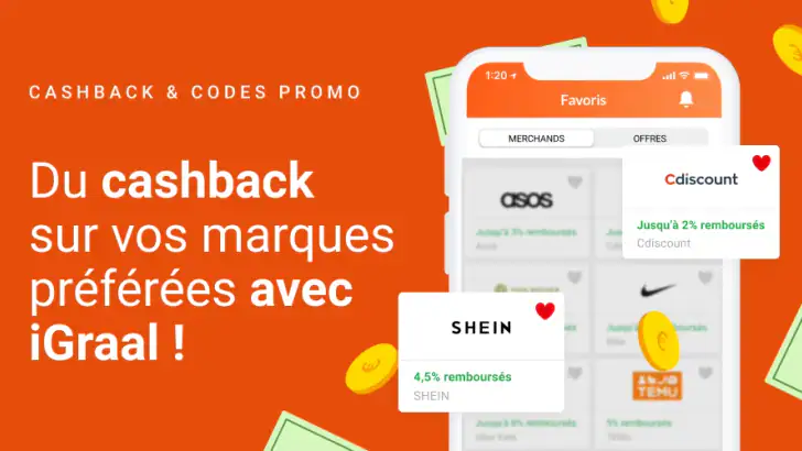 iGraal-Cashback & Codes Promos feature graphic