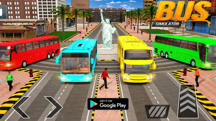 Jeux de bus Simulateur offline feature graphic
