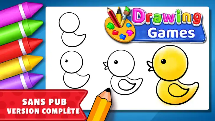 Jeux de dessin: peins, couleur feature graphic