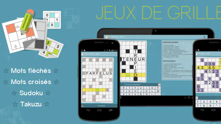 Jeux de grille (mots fléchés & feature graphic
