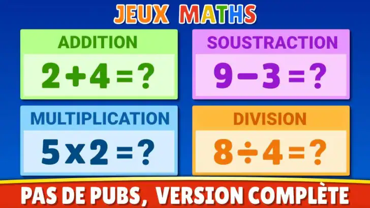 Jeux de math (français) feature graphic