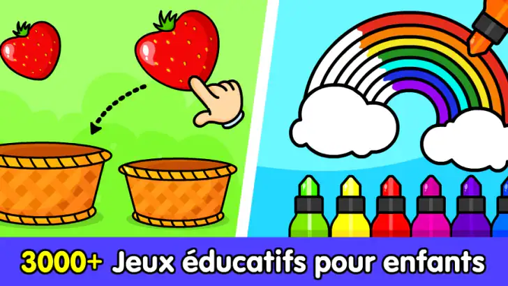Jeux pour enfants de 2 à 5 ans feature graphic