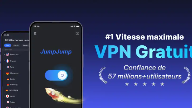 JumpJumpVPN:Rapide et Sécurisé feature graphic