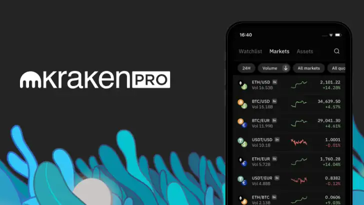 Kraken Pro : Trading de crypto feature graphic