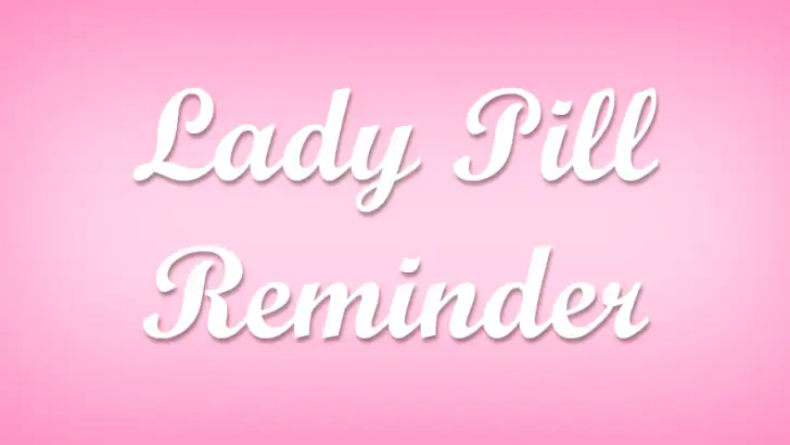 Lady Pill Reminder feature graphic