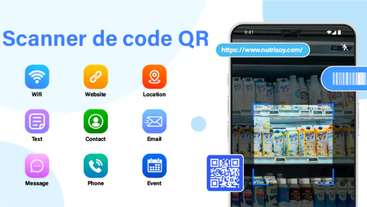 Lecteur QR Code, Codes Barres feature graphic