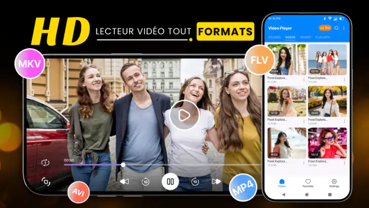 Lecteur vidéo et musique feature graphic