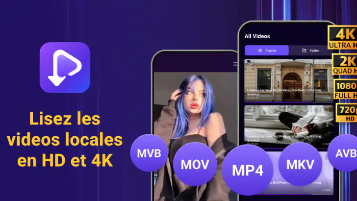Lecteur vidéo HD feature graphic