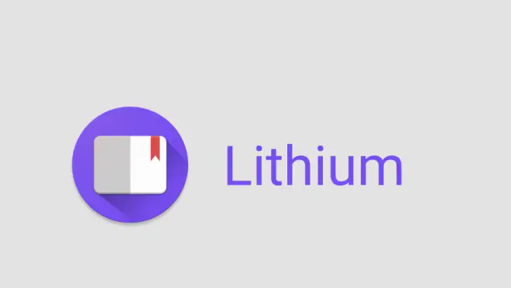 Lithium: EPUB Reader feature graphic
