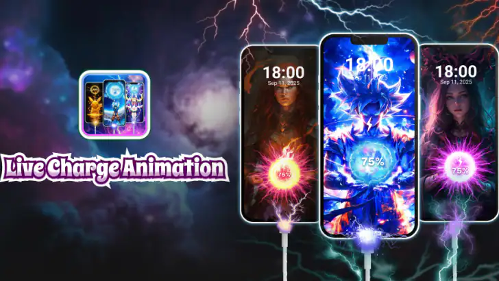 Live 3D Charging Animation feature graphic