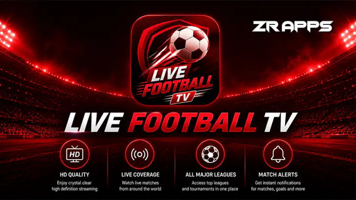 Live Football TV HD 2026 feature graphic