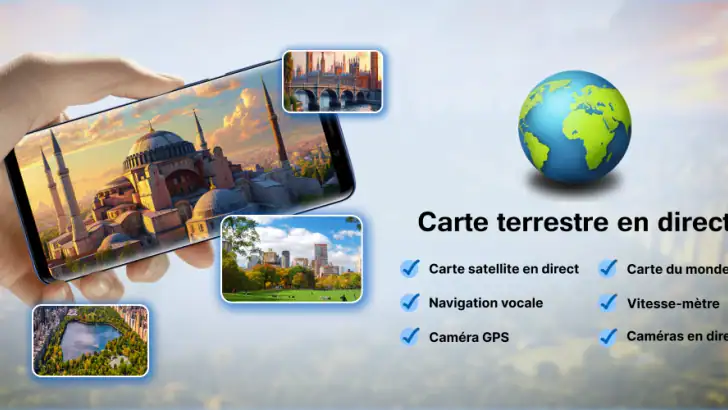 Live Satellite View: Earth Map feature graphic