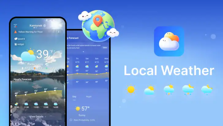 Local Weather: Radar et widget feature graphic