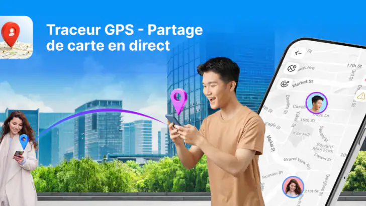 Localisation GPS – Partage feature graphic