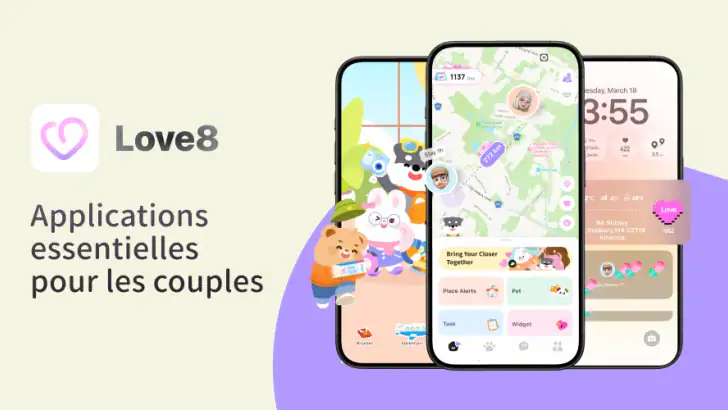 Love8 - Appli pour les couples feature graphic