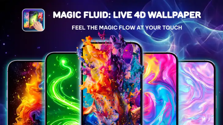 Magic Fluid: Live 4D wallpaper feature graphic