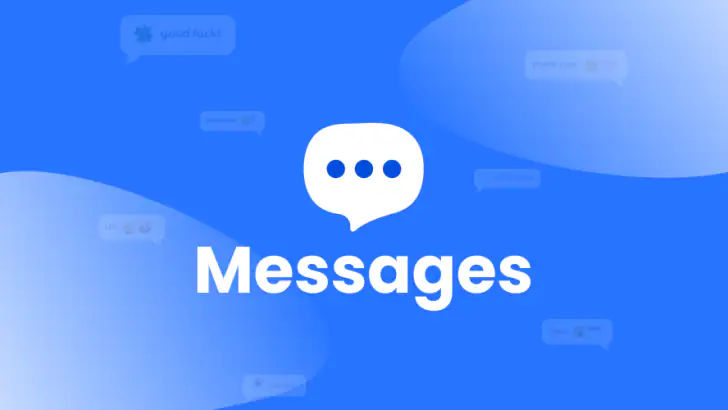 Messages - SMS, Text, Launcher feature graphic