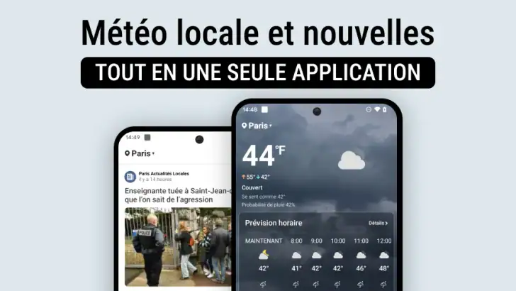 Météo locale et nouvelles feature graphic