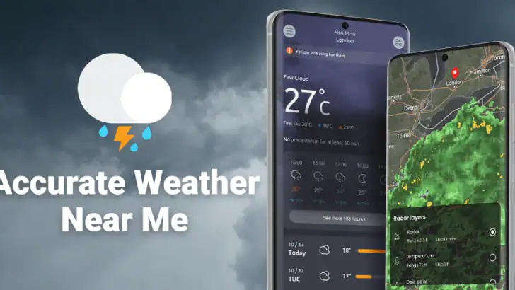 Météo & Radar - Weather widget feature graphic