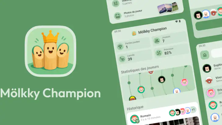 Mölkky Champion: Score & Stats feature graphic