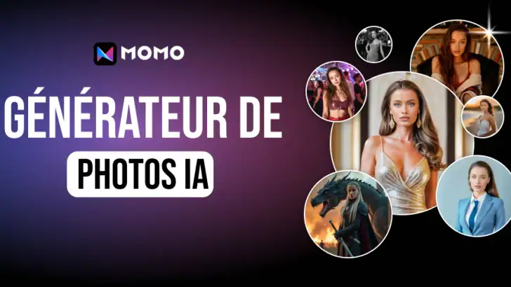 Momo: Photos & Vidéos par IA feature graphic