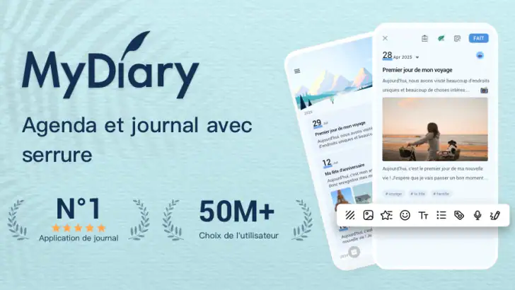 Mon Journal Intime avec Photos feature graphic
