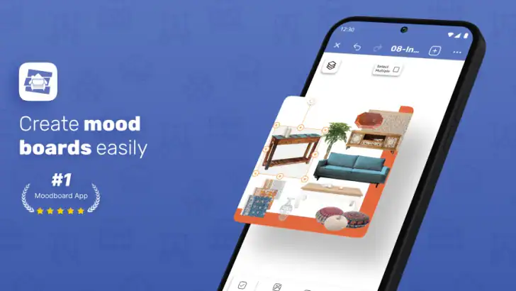 MoodBoard maker - HomeBoard feature graphic