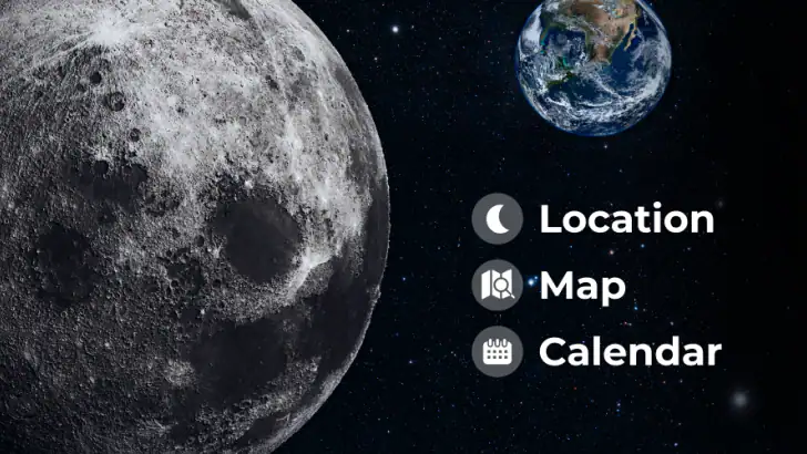 Moon Locator - Lunar Calendar feature graphic