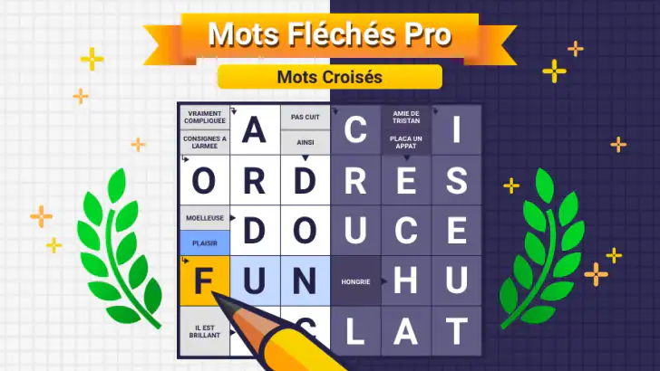 Mots Fléchés Pro: Mots Croisés feature graphic