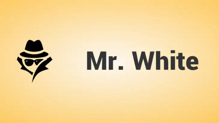 Mr White feature graphic
