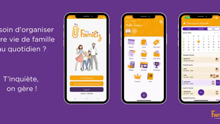 MyFamiliz, agenda familial feature graphic