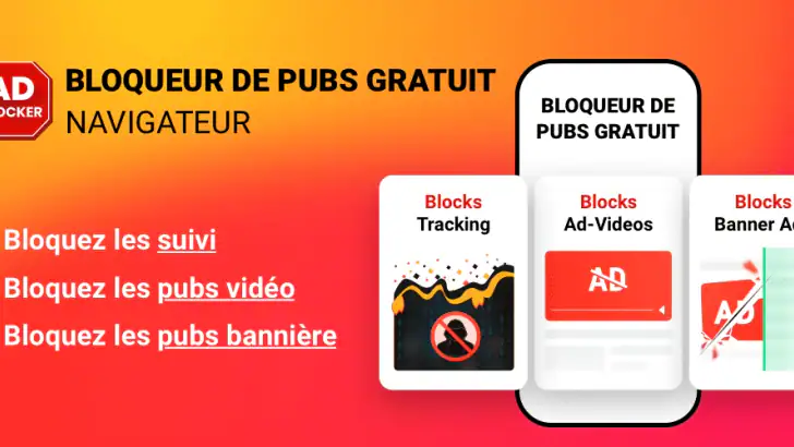 Navigateur Adblocker: Adblock feature graphic