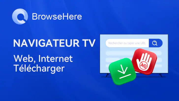 Navigateur TV Web - BrowseHere feature graphic