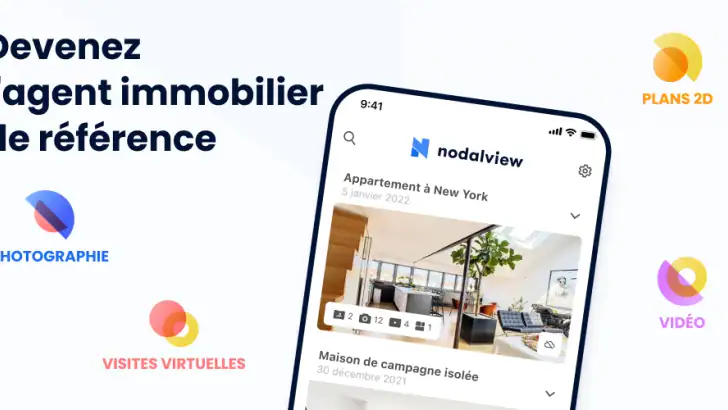 Nodalview: App Immobilière feature graphic