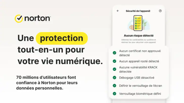 Norton 360: Antivirus Sécurité feature graphic