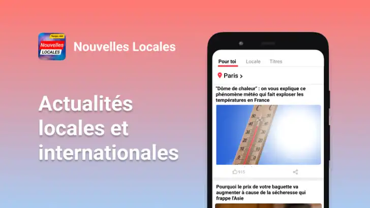 Nouvelles locales - Temps réel feature graphic