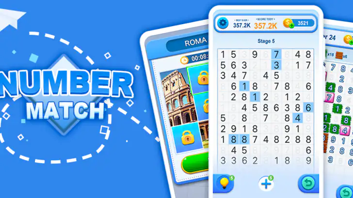 Number Match: Train your brain feature graphic