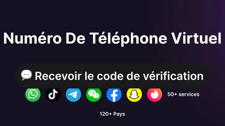 Numéro Virtuel SMS - SmsCode feature graphic