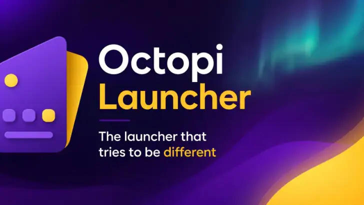 Octopi Launcher feature graphic