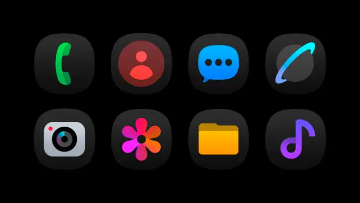 OnePro (Dark) - Icon Pack feature graphic