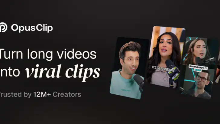 OpusClip - AI Video Clipping feature graphic
