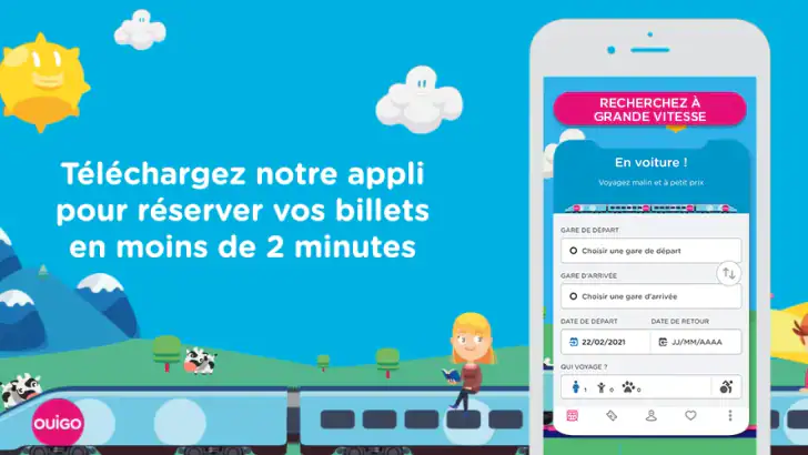 OUIGO : TGV & trains pas cher feature graphic